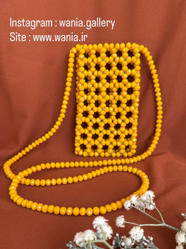 کیف مرواریدبافی شده مخصوص تلفن همراه